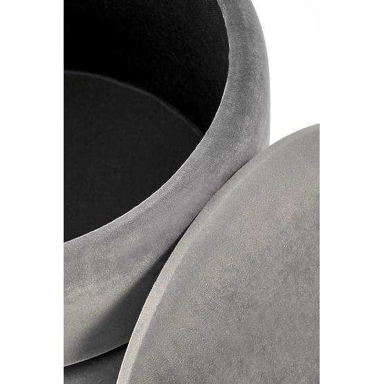 MINTY pufa šedá / zlatá (1p=1ks)