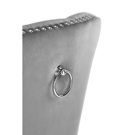 MIYA židle černá / potah: šedá (1p=2ks)