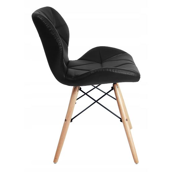 Moderní čalouněná židle MURET černá
