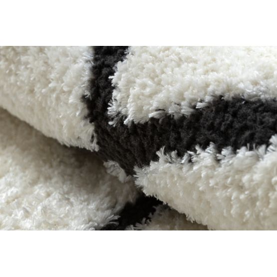 Moderní koberec MODE 8377 abstrakce krémová / černá