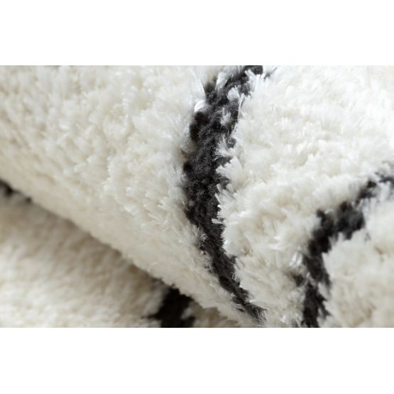 Moderní koberec MODE 8522 abstrakce krémová / černá