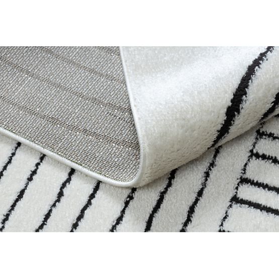 Moderní koberec MODE 8587 geometrická krémová / černá