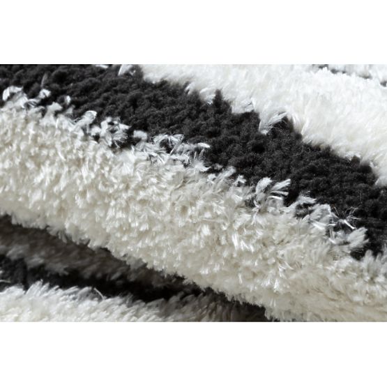 Moderní koberec MODE 8587 geometrická krémová / černá