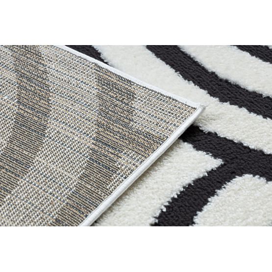 Moderní koberec MODE 8629 mušle krémová / černá