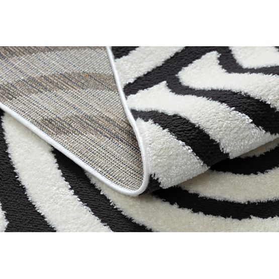 Moderní koberec MODE 8629 mušle krémová / černá