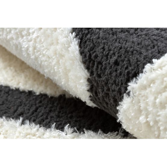 Moderní koberec MODE 8631 geometrická krémová / černá