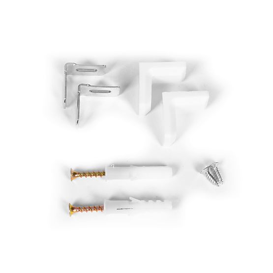 Moderní regál do obývacího pokoje mřížka 5 polic na knihy bílý