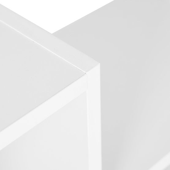 Moderní závěsná police s 8 policemi bílá