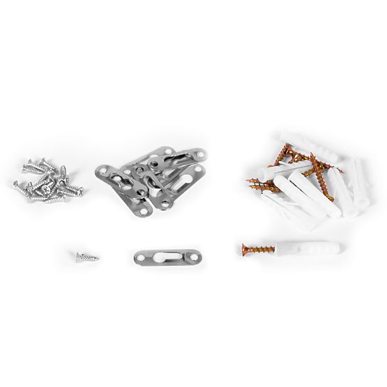 Moderní závěsná police s 8 policemi bílá