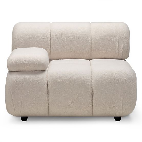 Modul levostranný Fluf Big světle béžový, boucle