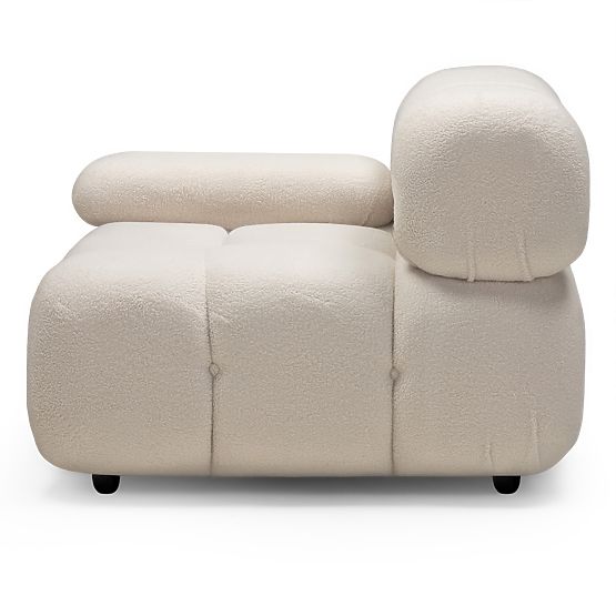 Modul levostranný Fluf Big světle béžový, boucle