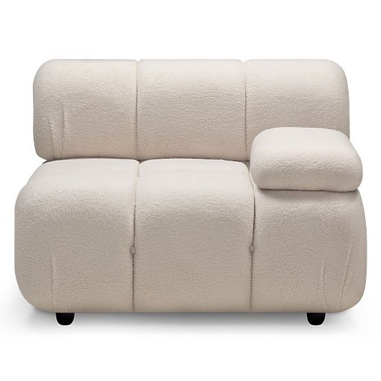 Modul pravostranný Fluf Big světle béžový, boucle