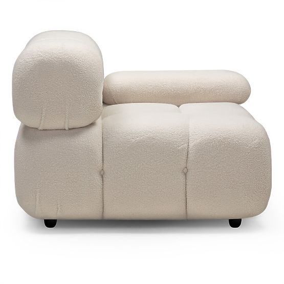 Modul pravostranný Fluf Big světle béžový, boucle