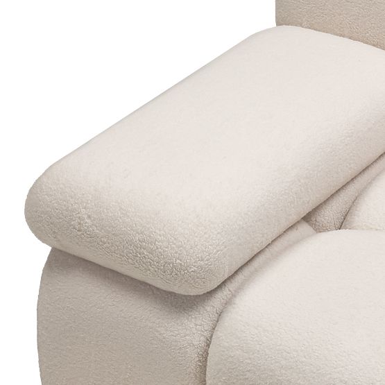 Modulární pohovka Fluf Big 2-dílná, světle béžová, boucle