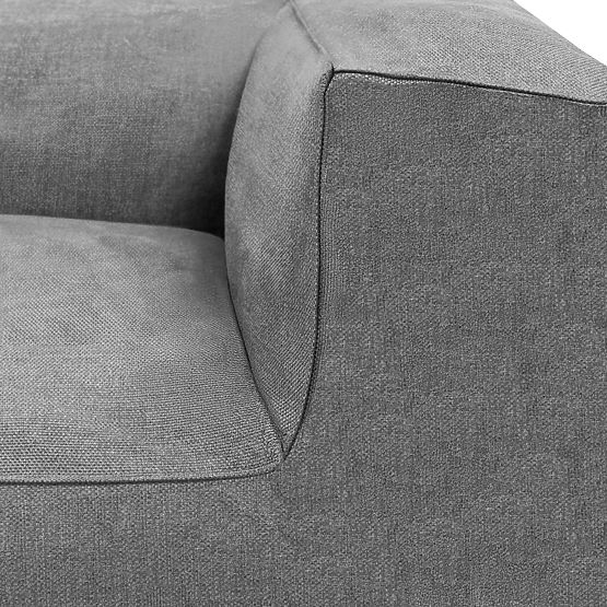 Modulární zahradní rohová sedačka Vacuum Vll s potahem, šedá