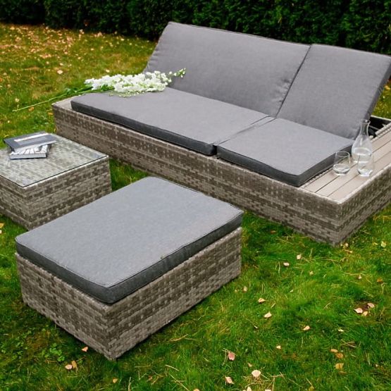 Multifunkční postel z technoratanu DIABOLICO