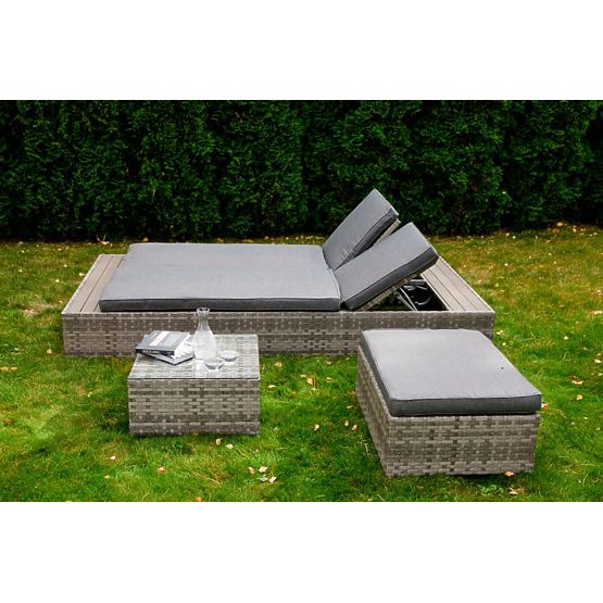 Multifunkční postel z technoratanu DIABOLICO