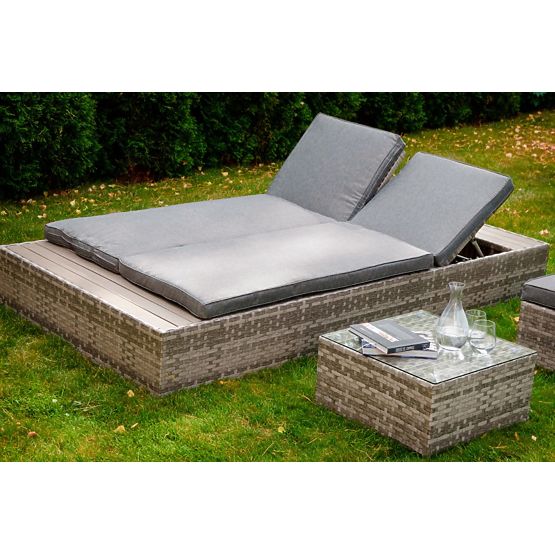 Multifunkční postel z technoratanu DIABOLICO