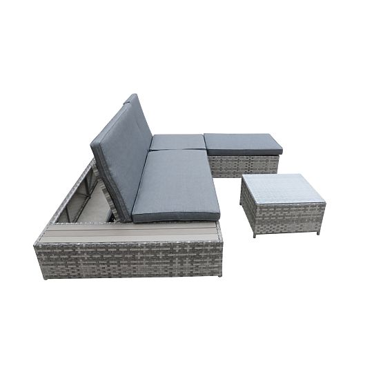 Multifunkční postel z technoratanu DIABOLICO