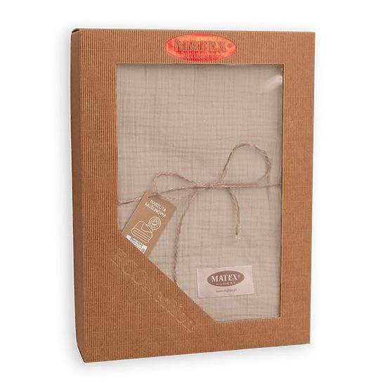 Mušelínový přehoz na postel 210x240 světle šedý