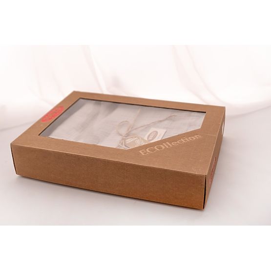 Mušelínový přehoz na postel 210x240 světle šedý