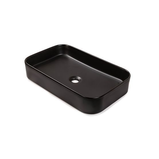 Nábytkové umyvadlo Carre 60 cm, černé