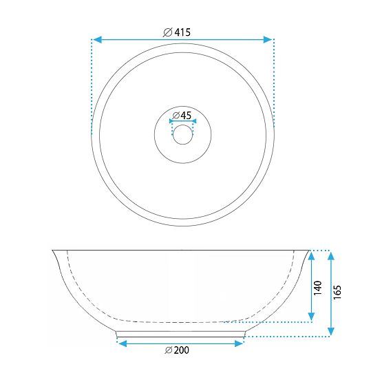 Nábytkové umyvadlo Rea Bella