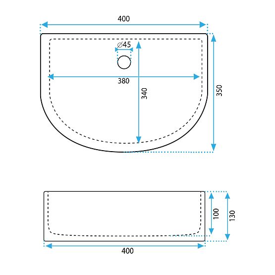Nábytkové umyvadlo Rea CLARA