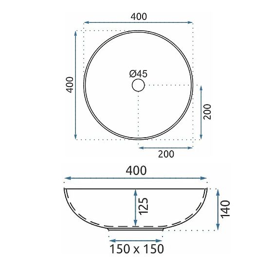 Nábytkové umyvadlo Rea Etno