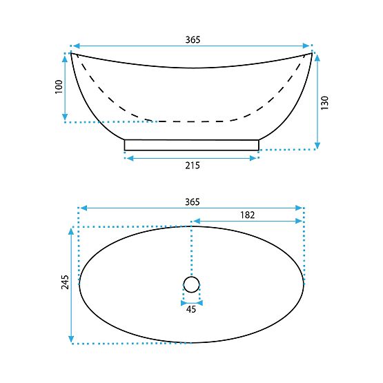 Nábytkové umyvadlo Rea Kate 36