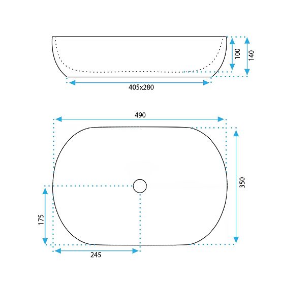 Nábytkové umyvadlo Rea LISA ECRU SHINY