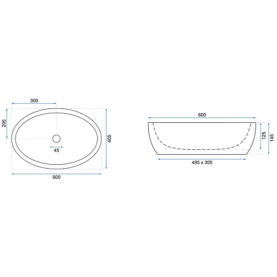 Nábytkové umyvadlo Rea Melania
