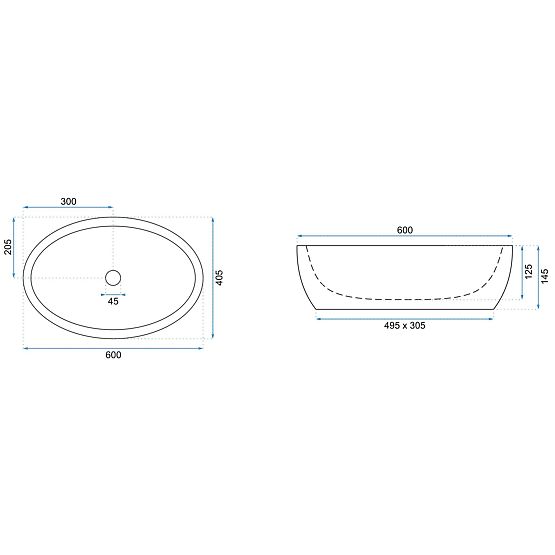 Nábytkové umyvadlo Rea Meryl