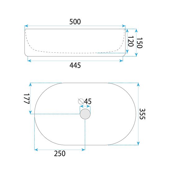 Nábytkové umyvadlo Rea Oktawia