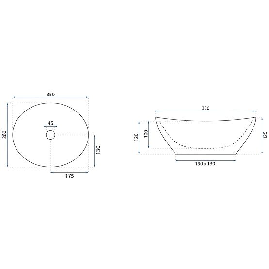 Nábytkové umyvadlo Rea Sofia Mini Kashmir