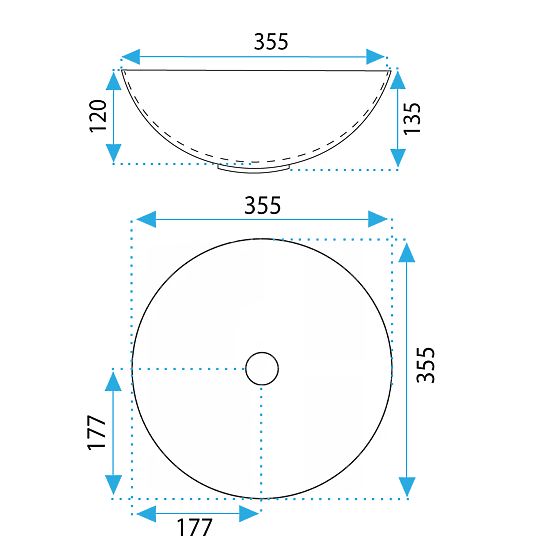 Nábytkové umyvadlo REA STELLA Aiax Shiny