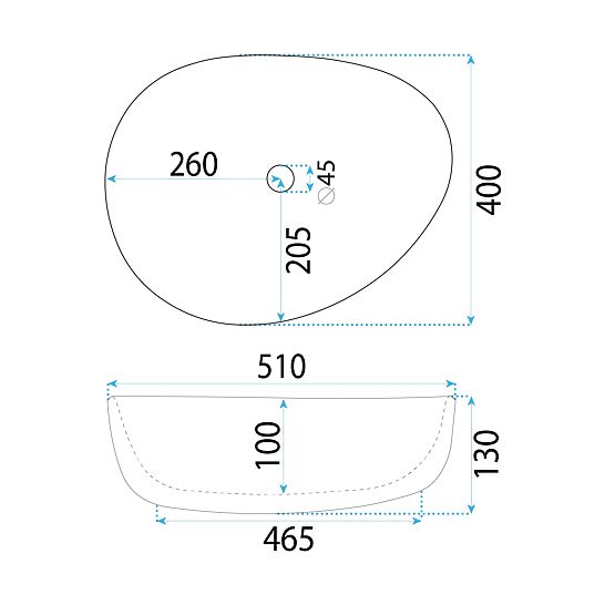 Nábytkové umyvadlo REA VANILA