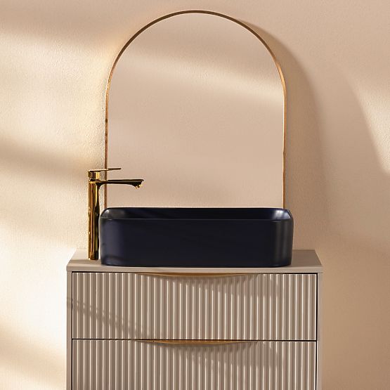 Nadčasové umyvadlo Bluemoon 61 cm, modré