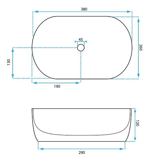 Nadčasové umyvadlo Rea AMELIA MINI