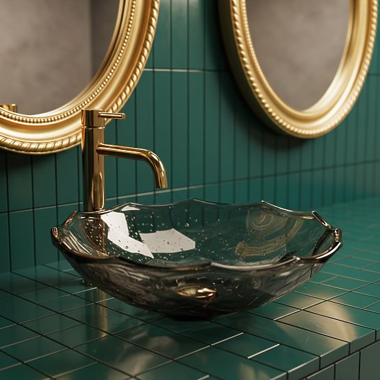 Nadčasové umyvadlo REA ARCTIC BLACK