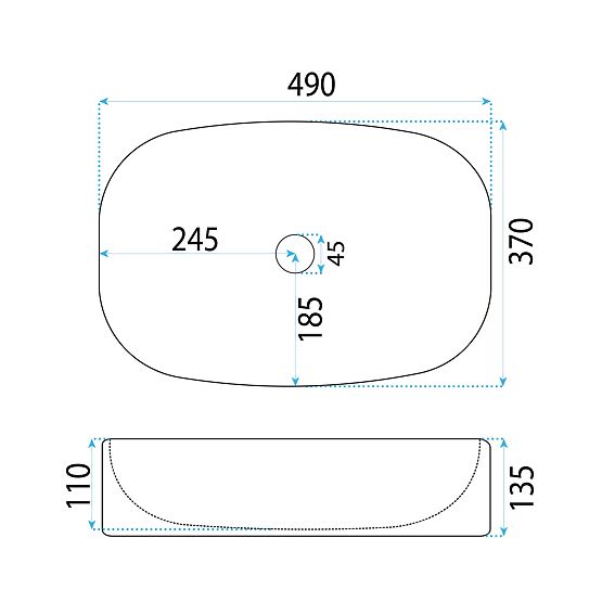 Nadčasové umyvadlo Rea Freja