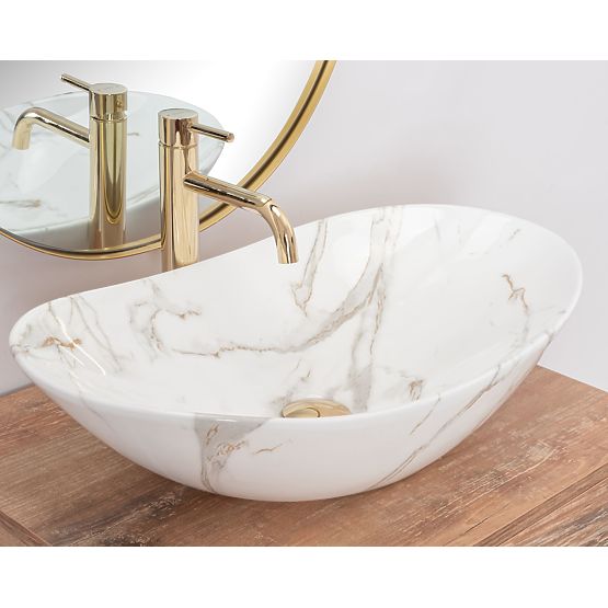 Nadčasové umyvadlo Rea Royal Aiax Shiny