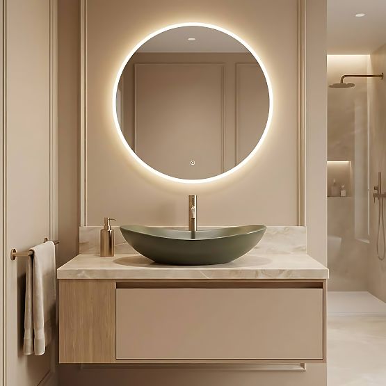 Nadčasové umyvadlo Rea Royal Olive Matt