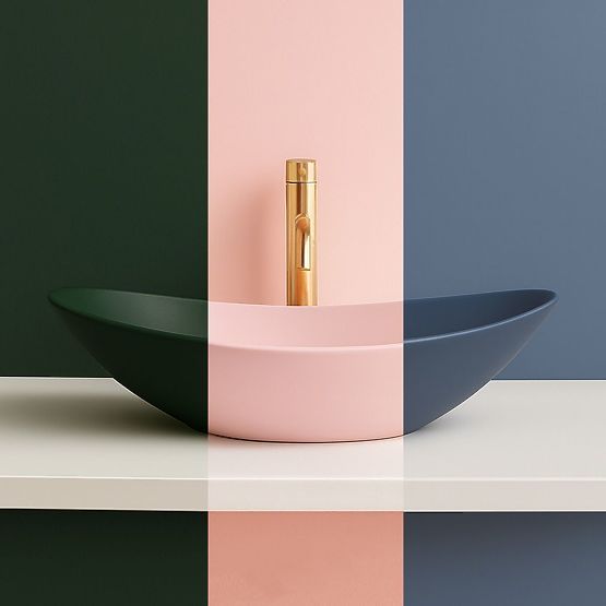 Nadčasové umyvadlo Rea Royal Powder Pink Matt