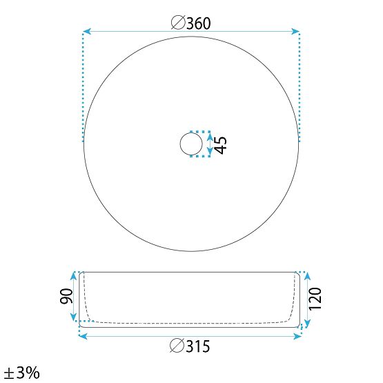 Nadčasové umyvadlo Rea Stefania Fiori