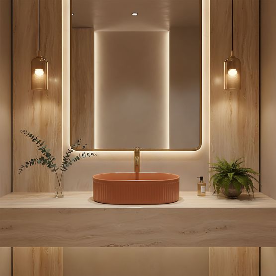 Nadčasové umyvadlo Rea Vanda Cinnamon Matt