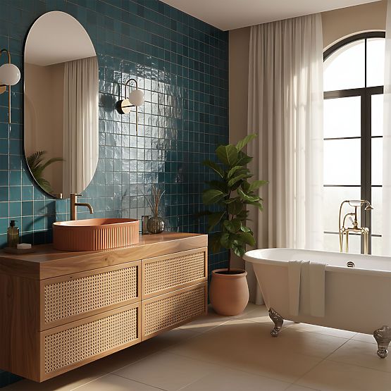 Nadčasové umyvadlo Rea Vanda Cinnamon Matt