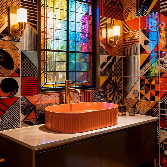 Nadčasové umyvadlo Rea Vanda Cinnamon Matt