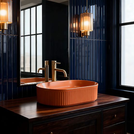 Nadčasové umyvadlo Rea Vanda Cinnamon Matt