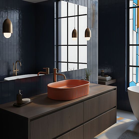 Nadčasové umyvadlo Rea Vanda Cinnamon Matt